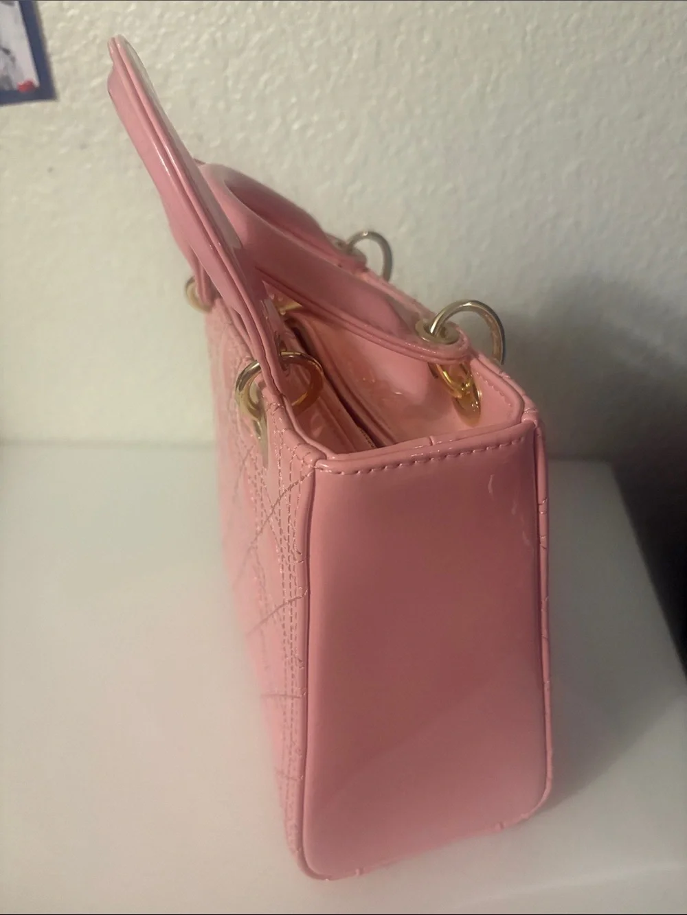 Pink Patent Lady Mini Satchel